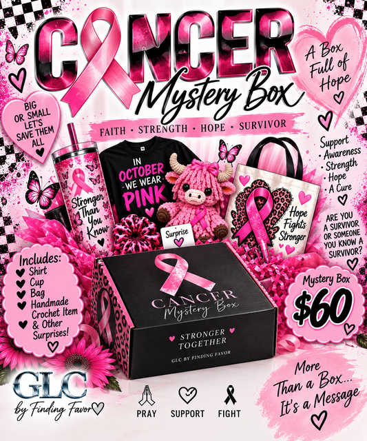 Cancer Awareness Mystery Box – Faith, Strength & Hope