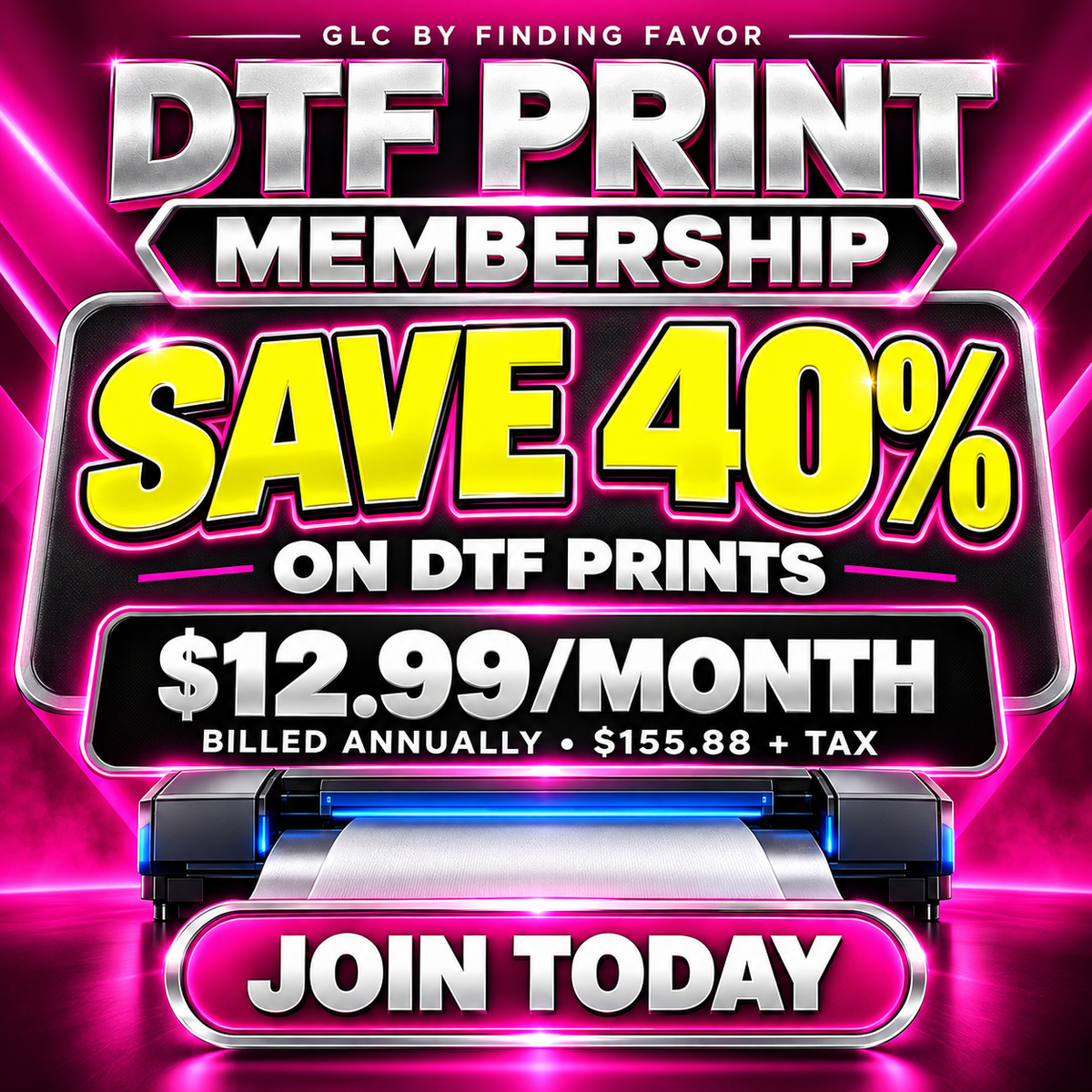 GLC DTF Print Membership — Annual