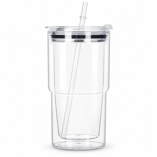 18 oz Blank Plastic Snow Globe Tumbler – Pre-Drilled