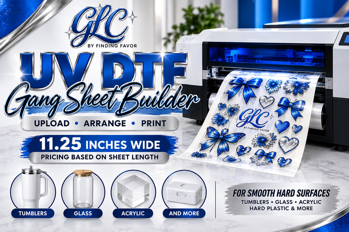 UV DTF Rolling Gang Sheet Builder | Custom Transfers